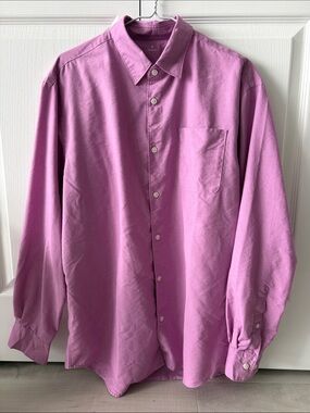 Muji Men’s Hemp Blend Long Sleeve Shirt